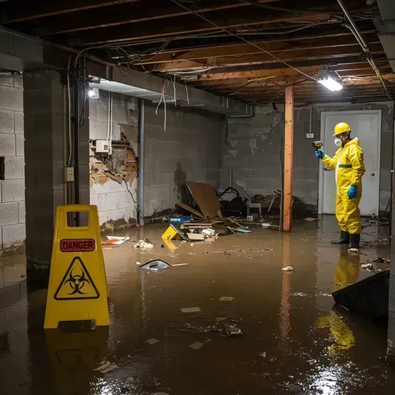 Flooded Basement Electrical Hazard in Greeley County, KS Property